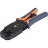 TOOLCRAFT TO-4988586 krimpovací kleště modulární zástrčky (zástrčky Western) , vč. kabelového nože , vč. odizolovacího nástroje, RJ10, RJ11, RJ12, RJ45