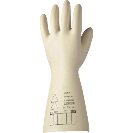 Latexové elektrikářské rukavice Electrosoft 2091907-11, velikost 11, bílá