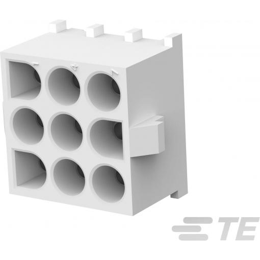 TE Connectivity MATE-N-LOK zásuvkový konektor do DPS 9, rozteč 6.35 mm, 643426-1, 1 ks