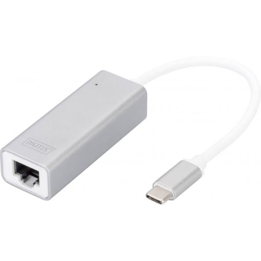 Digitus síťový, USB 3.0 adaptér [1x USB 3.0 zástrčka C - 1x RJ45 zásuvka] DN-3024 20.00 cm stíněný