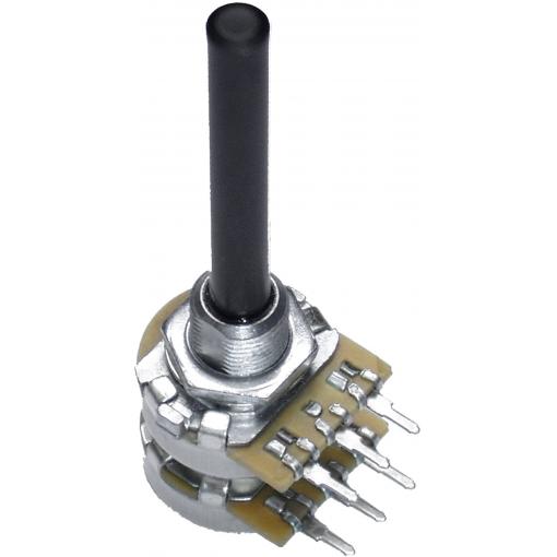 OMEG 9919, 9919 otočný potenciometr, Stereo, 0.2 W, 22 kΩ, 1 ks