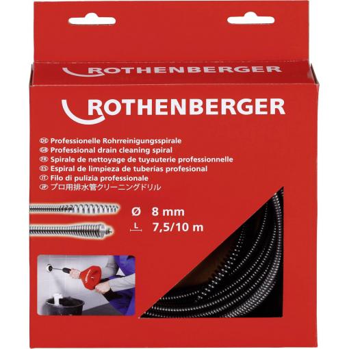 Rothenberger 72412 72412 hřídel čističe trubek 7.5 m Vnější Ø 8 mm