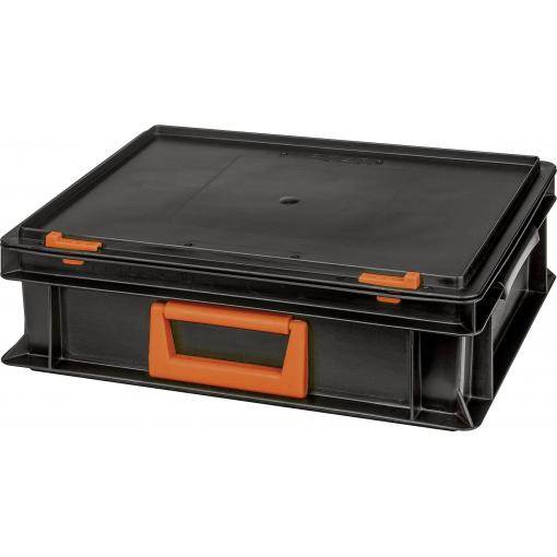 Alutec 139210110188 plastový box Magnus PC 10 (š x v x h) 400 x 133 x 300 mm černá, oranžová 1 ks