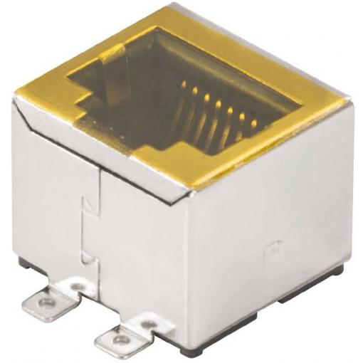 Weidmüller 1433900000, RJ45 konektor, zásuvka, vestavná horizontální, stříbrná, černá, 300 ks