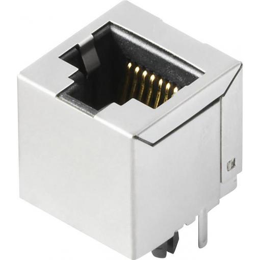 Weidmüller 2436450000, RJ45 konektor, zásuvka, vestavná vertikální, stříbrná, černá, 300 ks