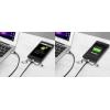 Renkforce USB kabel USB 2.0 USB-A zástrčka, USB-C ® zástrčka, USB Micro-B zástrčka, Apple Lightning konektor 1.50 m tmavě šedá opletený RF3334580