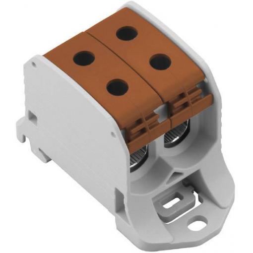 Weidmüller 2502610000 průchodková svorka 35.60 mm šroubovací šedá, hnědá 1 ks