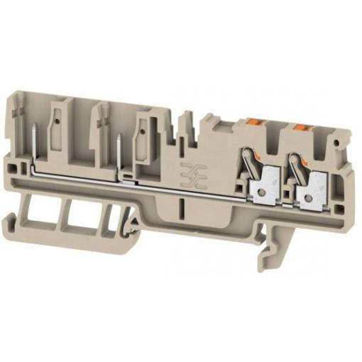 Weidmüller 1514030000 řadová svorka průchodky pružinové připojení , konektor Tmavě béžová 1 ks