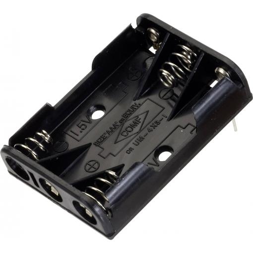 TRU COMPONENTS BH 431-1P bateriový držák 3x AAA póly kontaktu