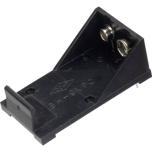 TRU COMPONENTS BH-9VP bateriový držák 1x 9 V póly kontaktu