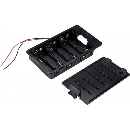TRU COMPONENTS SBH361A bateriový držák 6x AA kabel