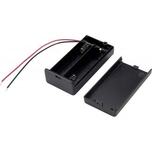 TRU COMPONENTS SBH-321-3A bateriový držák 2x AA kabel