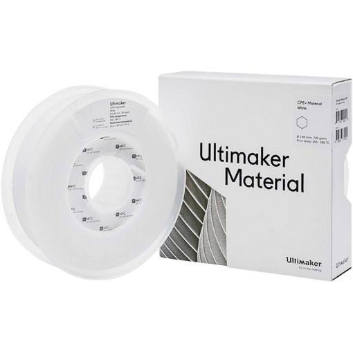 UltiMaker 1645 vlákno pro 3D tiskárny CPE+ chemicky odolné 2.85 mm 700 g bílá 1 ks