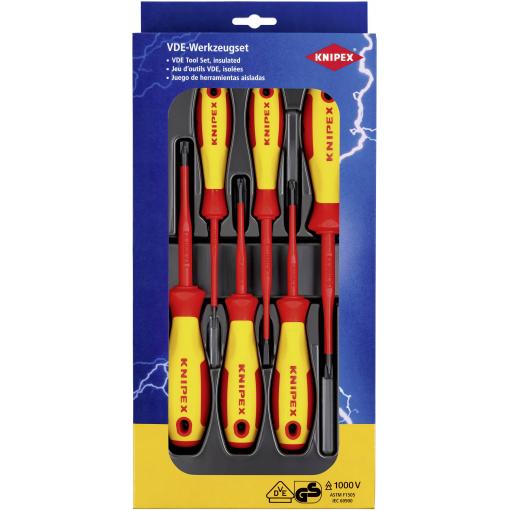 Knipex sada šroubováků, Plus/Minus, 6dílná, 00 20 12 V05