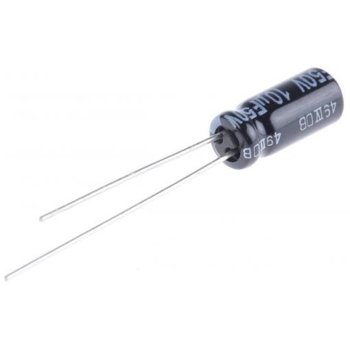 Panasonic EEUFR1H100 elektrolytický kondenzátor radiální 2.00 mm 10 µF 50 V 20 % (Ø) 5.00 mm 1 ks Tape cut