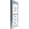 m-e modern-electronics 41067 deska zvonku s adresovým políčkem, se jmenovkou pro 3 rodiny nerezová ocel 12 V/1 A