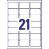Avery-Zweckform L7782-25 63.5 x 38.1 mm poylesterová fólie transparentní 525 ks trvalé Fóliové etikety