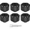 Thermaltake Pacific C-PRO G1/4 PETG Tube 16mm OD Compression – Black (6-Pack Fittings) tvarovka pro vodní chladič