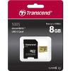 Transcend Premium 500S paměťová karta microSDHC 8 GB Class 10, UHS-I, UHS-Class 1 vč. SD adaptéru