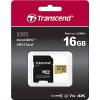 Transcend Premium 500S paměťová karta microSDHC 16 GB Class 10, UHS-I, UHS-Class 3, v30 Video Speed Class vč. SD adaptéru