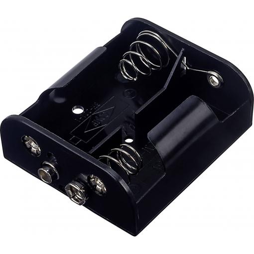 TRU COMPONENTS BH-221B bateriový držák 2x Malé mono tlačítkové připojení