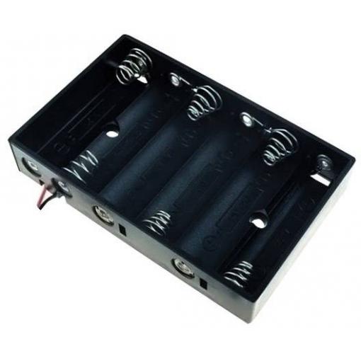 TRU COMPONENTS BH-364A bateriový držák 6x AA kabel