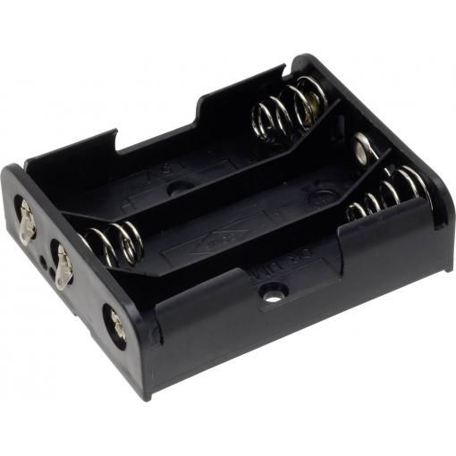 TRU COMPONENTS BH-331D bateriový držák 3x AA pájený konektor