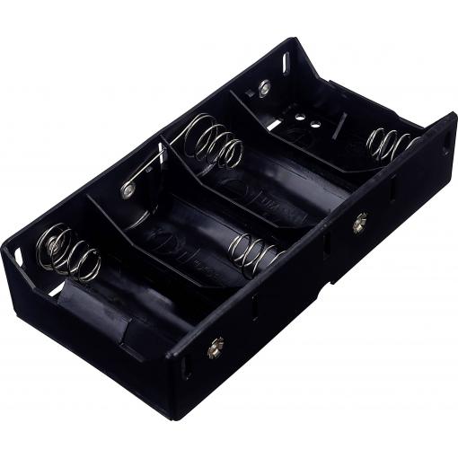 TRU COMPONENTS BH-143D bateriový držák 4x Velké mono pájený konektor