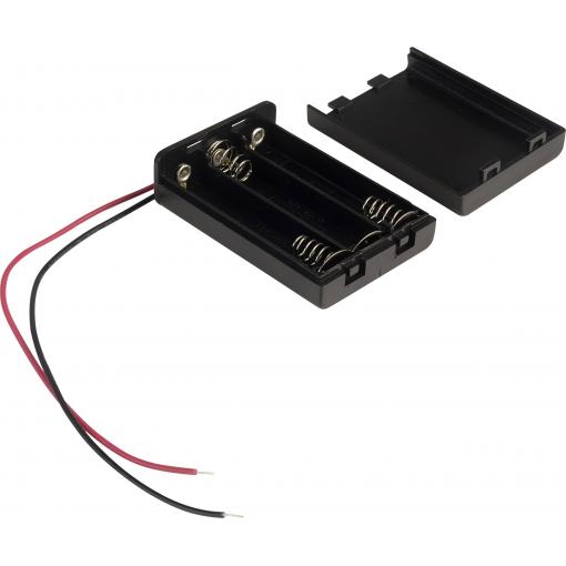 TRU COMPONENTS SBH431A bateriový držák 3x AAA kabel