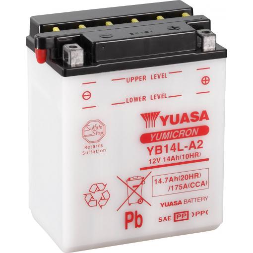 Yuasa YB14L-A2 motobaterie 12 V 14 Ah Typ pólů: Šroubová svorka typ 8