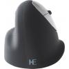 R-GO Tools RGOHEWL optická ergonomická myš, přenos bezdrátový, 4 tlačítko, 1750 dpi, černá, stříbrná