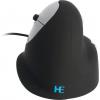 R-GO Tools RGOHELE optická ergonomická myš, přenos USB, 4 tlačítko, 1750 dpi, černá, stříbrná