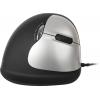 R-GO Tools RGOHELA ergonomická myš USB optická černá, stříbrná 4 tlačítko 3500 dpi ergonomická