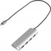 Renkforce RF-3374944 USB Hub 4 porty USB-A USB 3.2 Gen1 5 GBit/s s hliníkovým krytem stříbrná