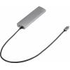 Renkforce RF-3374948 USB Hub 3 porty USB-A, SD, microSD USB 3.0 5 GBit/s se zabudovanou čtečkou SD karet, s hliníkovým krytem stříbrná