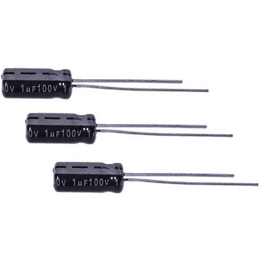 Jamicon TKR010M2AD11M elektrolytický kondenzátor THT 2 mm 1 µF 100 V 20 % (Ø x d) 5 mm x 11 mm 1 ks