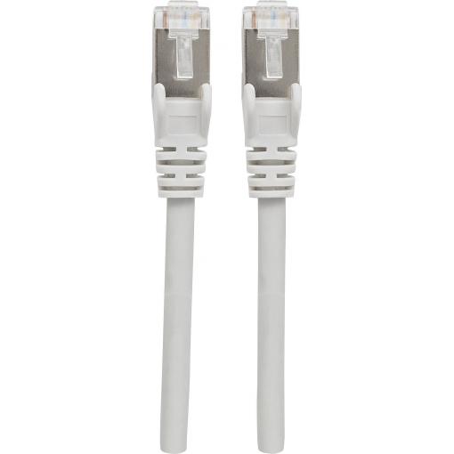 Intellinet 317245 RJ45 síťové kabely, propojovací kabely CAT 6A S/FTP 5.00 m šedá fóliové stínění, stínění pletivem, bez halogenů 1 ks