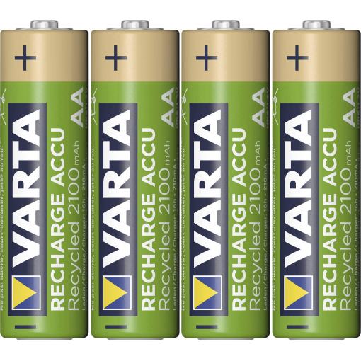 Varta RECH.AC.RECYC.AA2100mAh BLI4 akumulátor AA, Ni-MH, 2000 mAh, 1.2 V, 4 ks