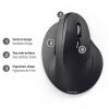 Hama ergonomická myš bezdrátový optická černá 6 tlačítko 1800 dpi ergonomická