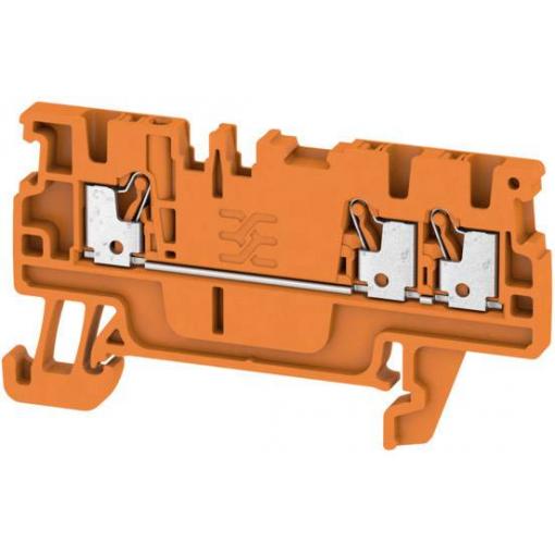 Weidmüller 1552780000 průchodková svorka 3.50 mm pružinová svorka oranžová 50 ks