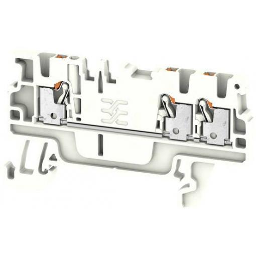 Weidmüller 2534510000 průchodková svorka 3.50 mm pružinová svorka bílá 50 ks
