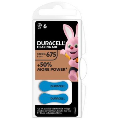 Baterie do naslouchátek DURACELL Hearing Aid HA675 cena za balení 6 ks