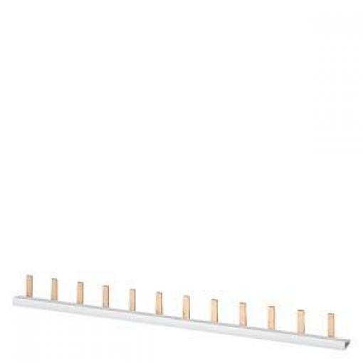 Siemens 5ST3734 Kolíková sběrná lišta, bezpečné na dotek, 10mm2, 2fázová, 214 mm dlouhá kolíková sběrnicová lišta 10 mm² 63 A 1 ks