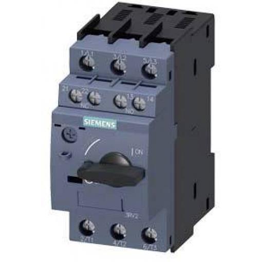 Siemens 3RV2021-4AA15 výkonový vypínač 1 ks Rozsah nastavení (proud): 10 - 16 A Spínací napětí (max.): 690 V/AC (š x v x h) 45 x 97 x 97 mm