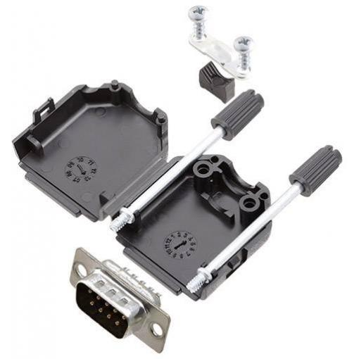 Amphenol L17DPPK25-BK+L717SDB25P sada D-SUB kolíkové lišty 180 ° Pólů: 25 pájecí kalíšek 1 ks
