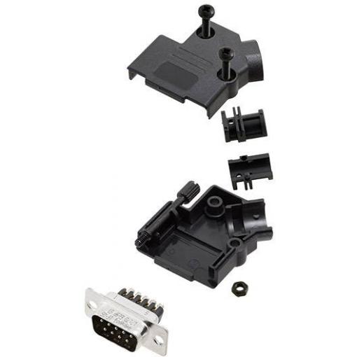 Amphenol L17D45PK-P-15-L717DA15PST sada D-SUB kolíkové lišty 45 ° Pólů: 15 šroubovací 1 ks