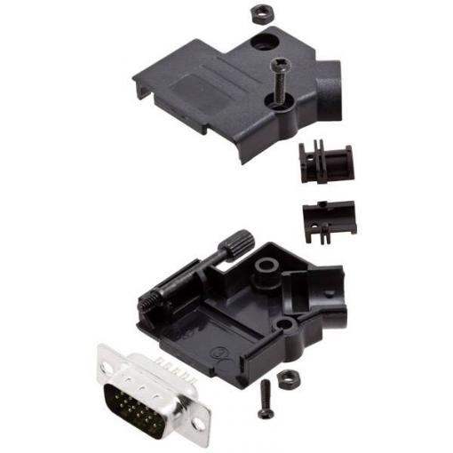 Amphenol L17D45PK-P-15+L717HDA26P sada D-SUB kolíkové lišty 45 ° Pólů: 26 pájecí kalíšek 1 ks