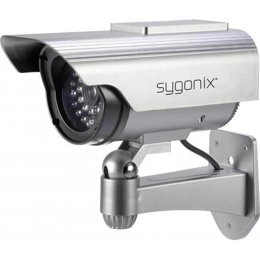 Sygonix SY-3420674 Atrapa kamery se solárním modulem, s blikající LED diodou