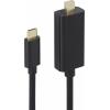 Renkforce USB-C® / Mini-DisplayPort kabelový adaptér USB-C ® zástrčka, Mini DisplayPort konektory 3.00 m černá RF-3421676 Kabel pro displeje USB-C®