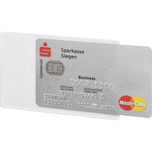 Durable RFID pouzdro na dokumenty, ochranné pouzdro 890319 stříbrná, transparentní 3 ks